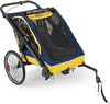 BabyJogger 67988 Switchback Bicycle Trailer - Jogging Stroller Combo,navy / yellow